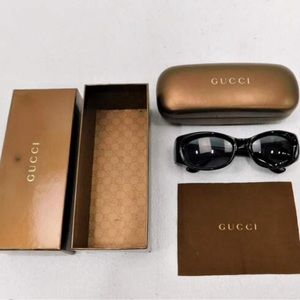 ❗️SOLD ❗️ Gucci GG2968/S Black Sunglasses 50-19 Optyl Italy + Case & Box